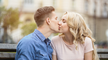 Sweet Couple Making Out